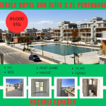 İskele Long Beach'e 600 Metre Mesafede, Royal Sun Resıdence'de 1+1 Eşyalı Daire